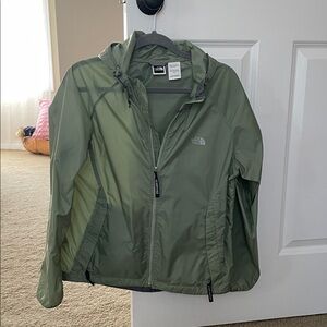 The North Face Green Hooded Windbreaker